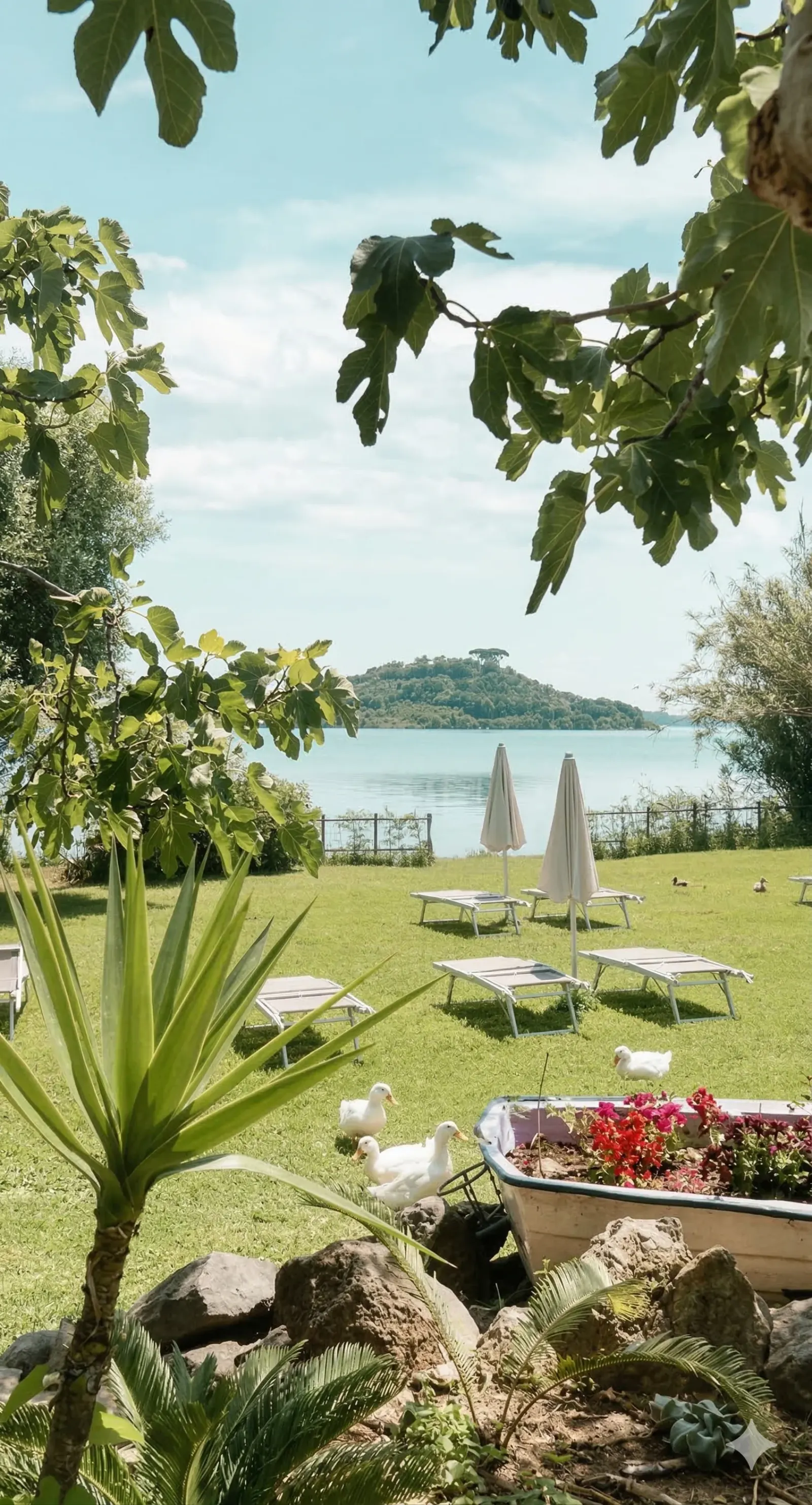 Giardino di BeeKind sul Lago di Bracciano